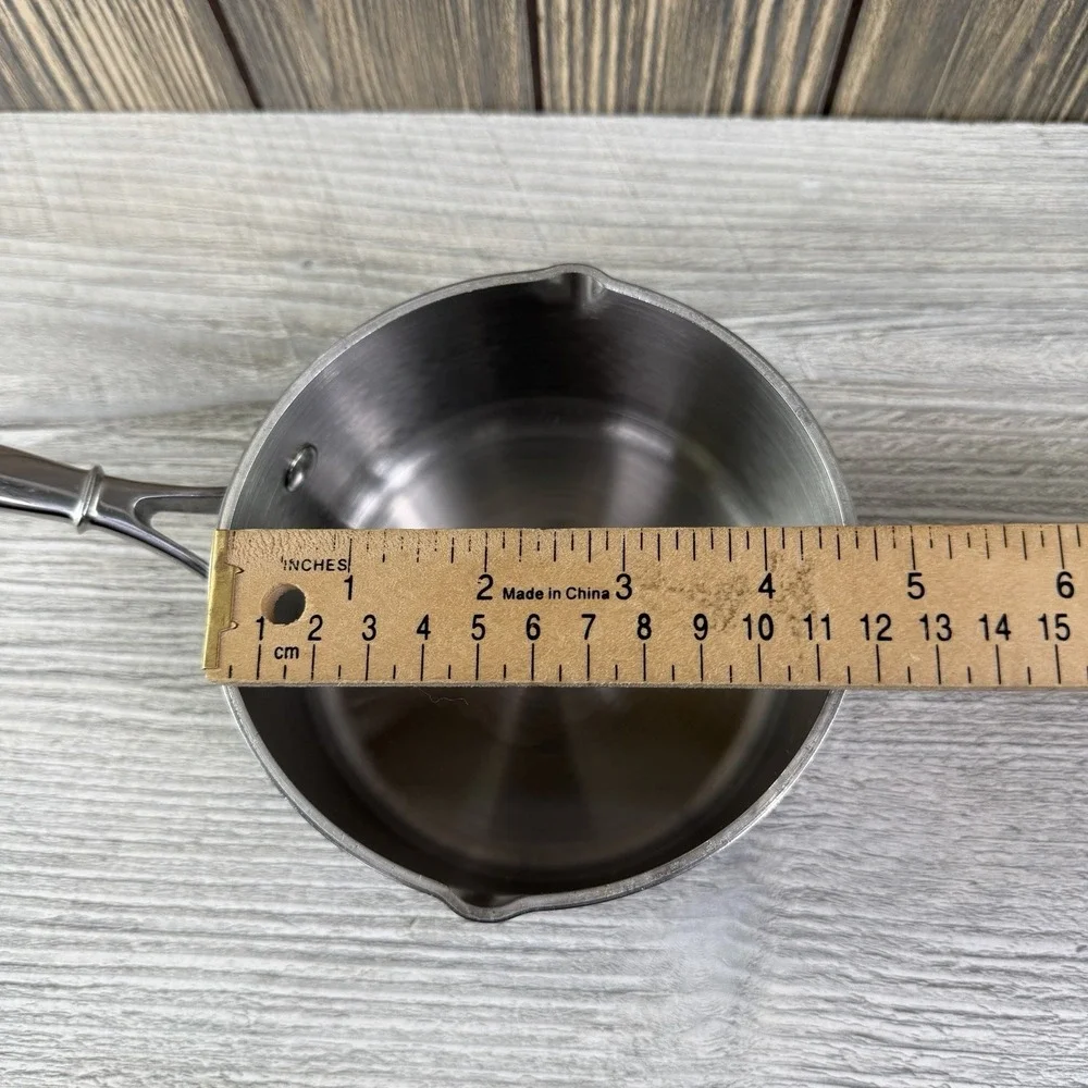 Ruffoni Symphonia Prima 1.5Qt Hammered Stainless Steel Saucepan w/Lid Italy 16cm